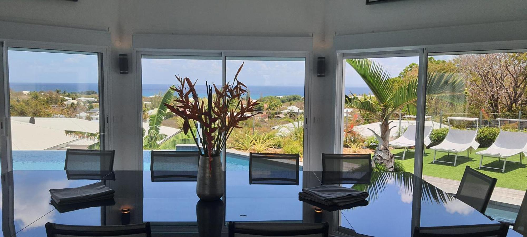 Villa Orchidee Vue Mer Piscine &Spa - V. Ciel&Mer سانت فرانسوا المظهر الخارجي الصورة
