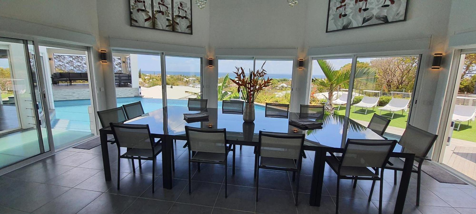 Villa Orchidee Vue Mer Piscine &Spa - V. Ciel&Mer سانت فرانسوا المظهر الخارجي الصورة