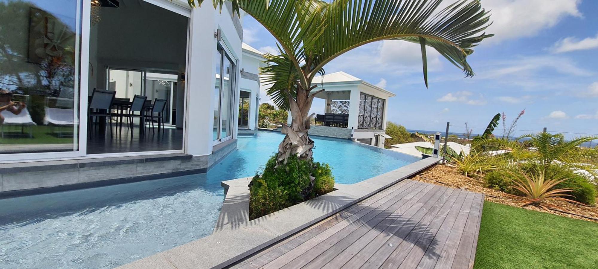 Villa Orchidee Vue Mer Piscine &Spa - V. Ciel&Mer سانت فرانسوا المظهر الخارجي الصورة