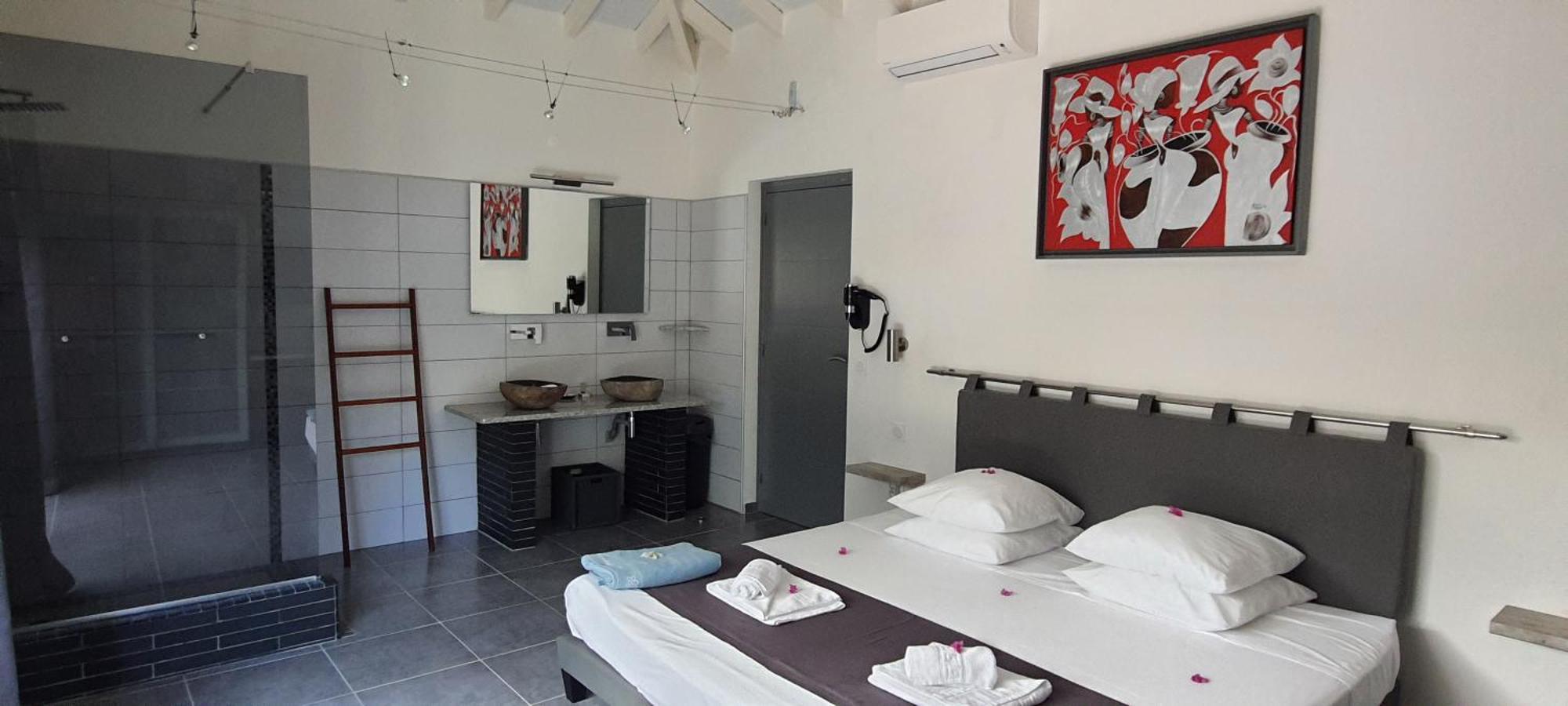 Villa Orchidee Vue Mer Piscine &Spa - V. Ciel&Mer سانت فرانسوا المظهر الخارجي الصورة