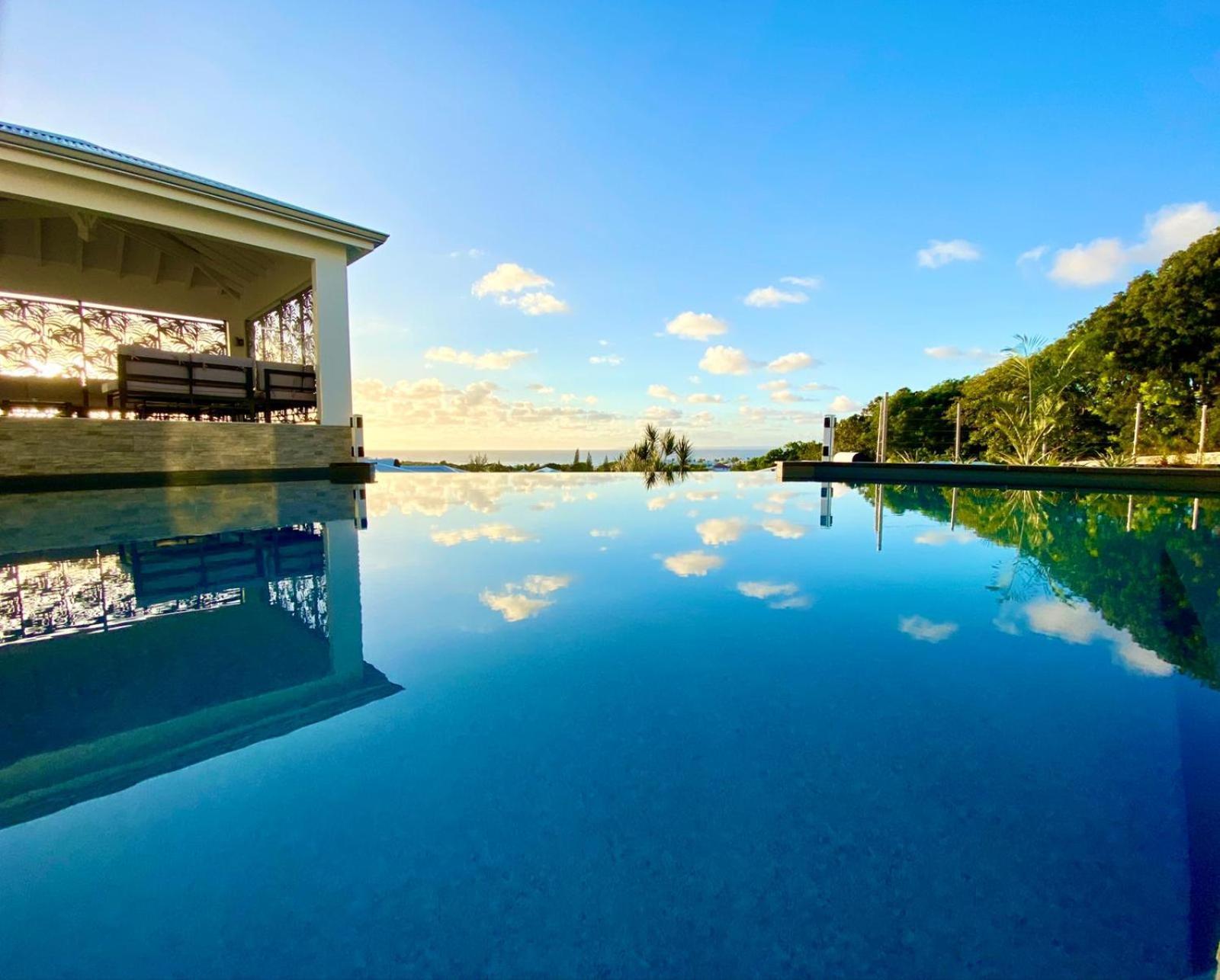 Villa Orchidee Vue Mer Piscine &Spa - V. Ciel&Mer سانت فرانسوا المظهر الخارجي الصورة